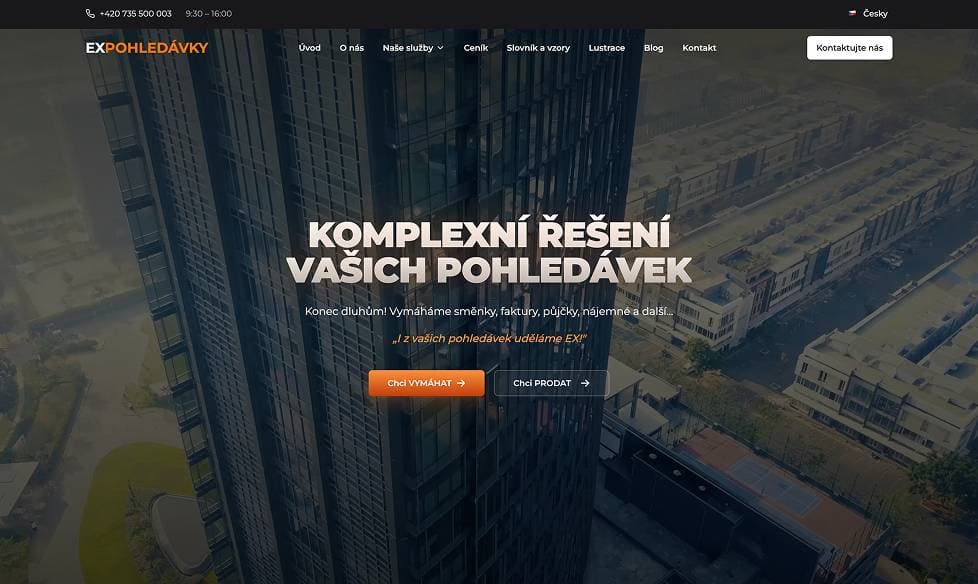 Portfolio firmy pro pohledávky